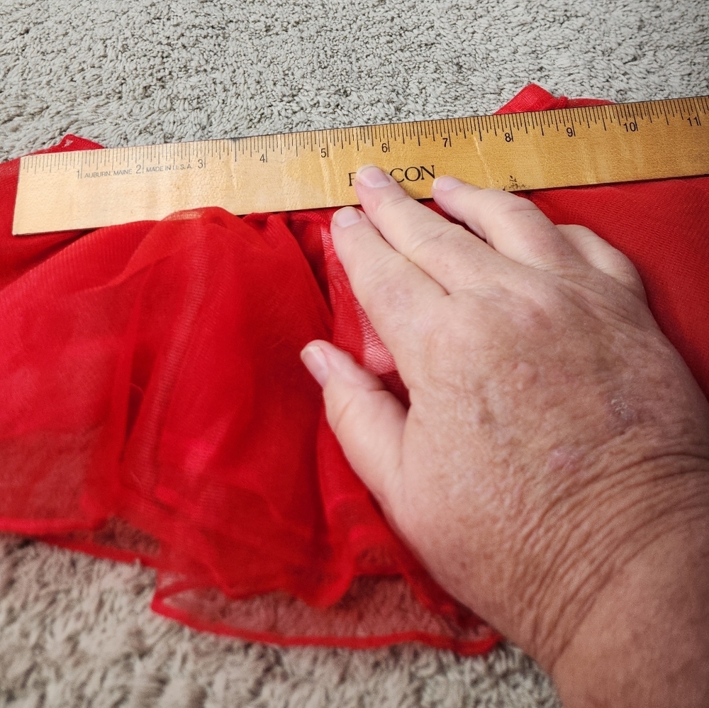 Toddler's Red Tulle Skirt - Carter's - 18M - Picture 4 of 8